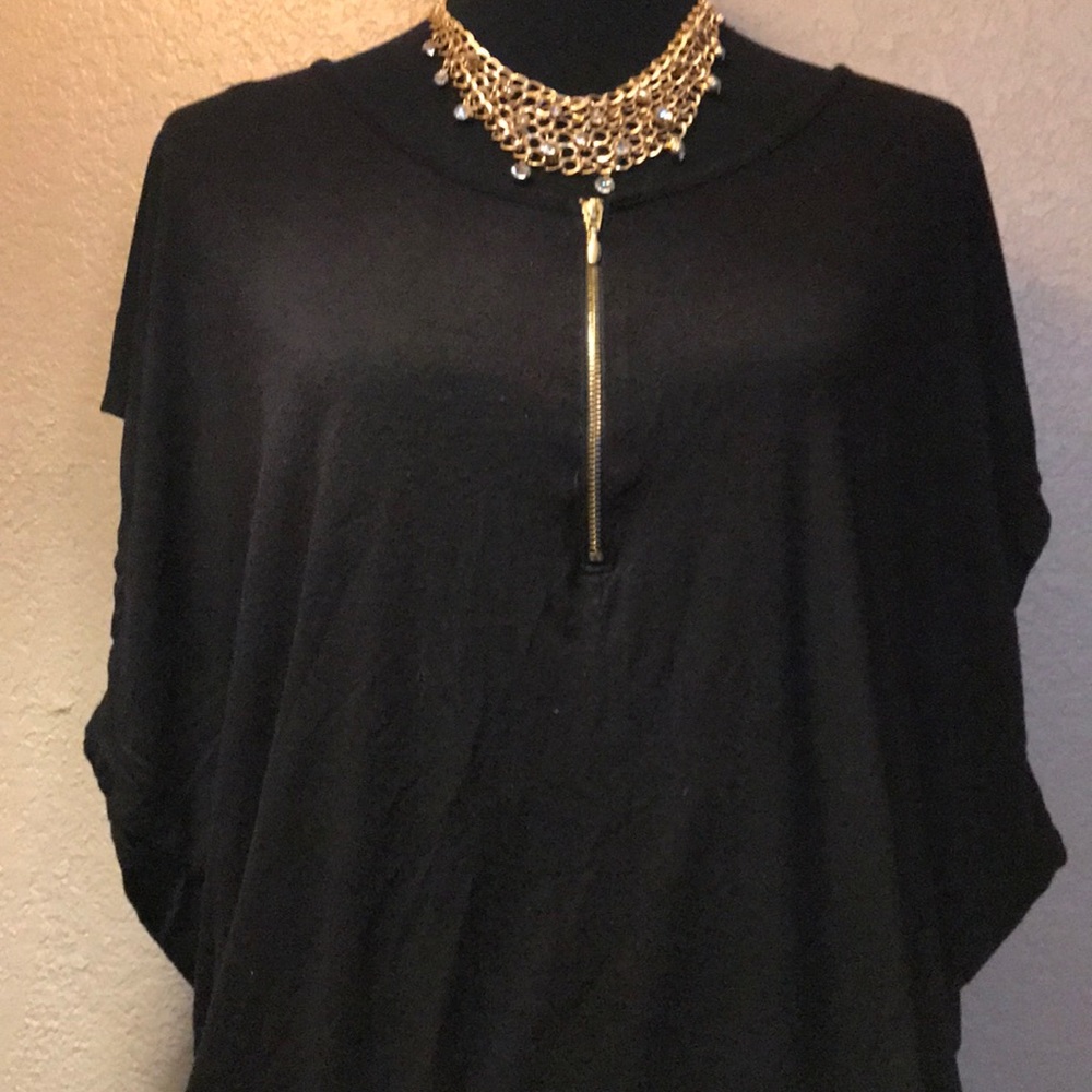 Black Top w/ Gold Zipper
